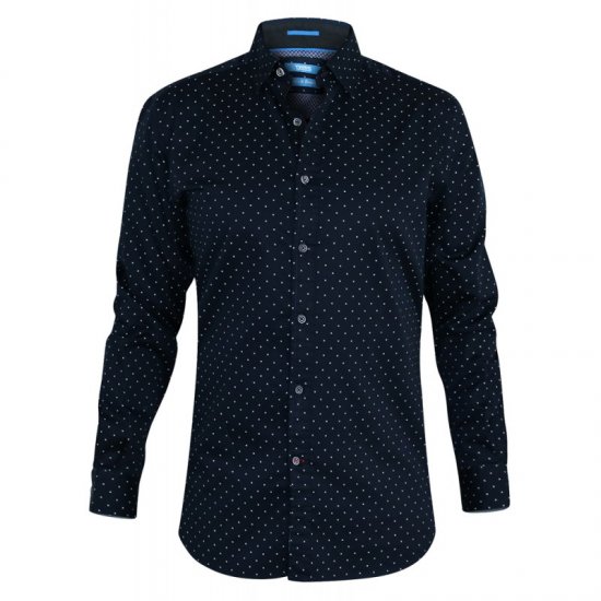 D555 Rashard Long Sleeve Printed Shirt - Cămăși - Cămăși Bărbați Mărimi Mari