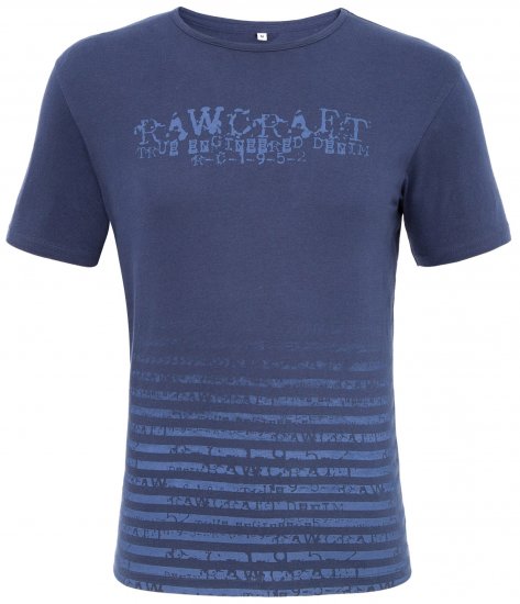 Rawcraft Reeder T-shirt Blue - Tricouri - Tricouri Bărbați Mărimi Mari