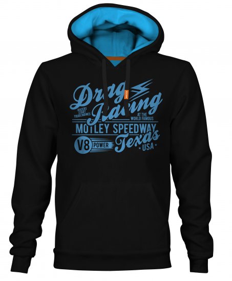 Motley Denim Ripley Hoodie Black - Pulovere & hanorace - Pulovere & Hanorace Bărbați Mărimi Mari