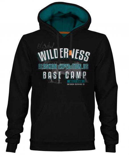 Motley Denim Romford Hoodie Black - Pulovere & hanorace - Pulovere & Hanorace Bărbați Mărimi Mari