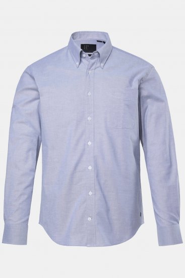 JP1880 Oxford Shirt Flexnamic Long Sleeve Grey - Cămăși - Cămăși Bărbați Mărimi Mari