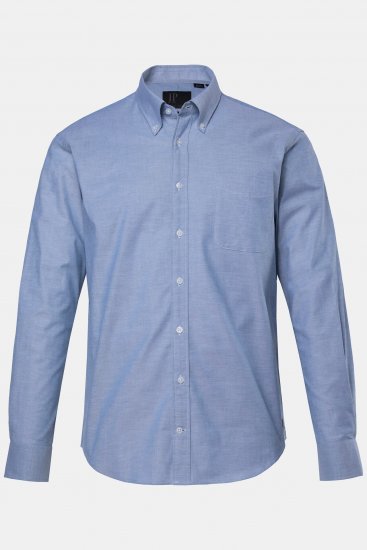 JP1880 Oxford Shirt Flexnamic Long Sleeve Ash Turquoise - Cămăși - Cămăși Bărbați Mărimi Mari