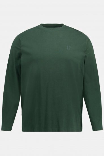 JP1880 Long Sleeve OEKO-TEX T-shirt Green - Tricouri - Tricouri Bărbați Mărimi Mari