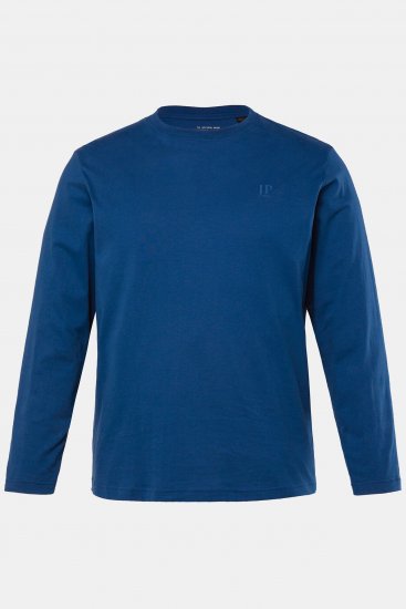 JP1880 Long Sleeve OEKO-TEX T-Shirt Blue - Tricouri - Tricouri Bărbați Mărimi Mari