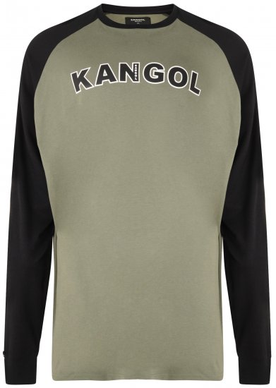 Kangol Rufio Long Sleeve T-shirt Khaki - Tricouri - Tricouri Bărbați Mărimi Mari