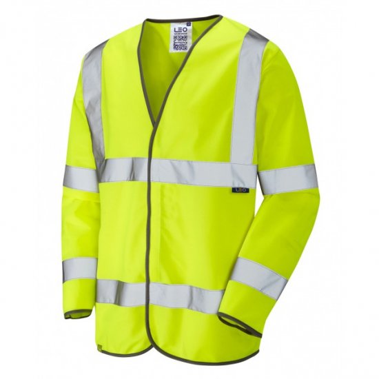 Leo Shirwell Ecoviz Sleeved Waistcoat Hi-Vis Yellow - Haine de lucru - Haine de lucru Bărbați Mărimi Mari