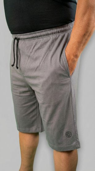 20 Nodi Scirocco Short Leg Sports Pants in Combed Cotton Jersey Grey - Pantaloni trening - Pantaloni Trening Bărbați Mărimi Mari
