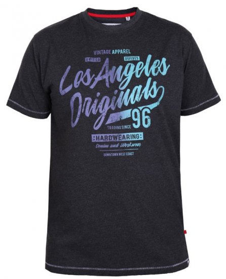 D555 Simmons T-shirt Black - Tricouri - Tricouri Bărbați Mărimi Mari