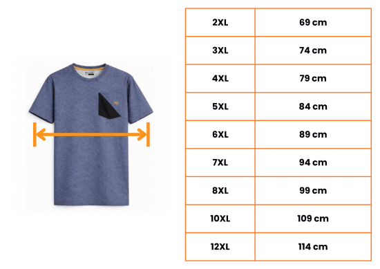 Motley Denim Milan Tricou Indigo deschis - Tricouri - Tricouri Bărbați Mărimi Mari