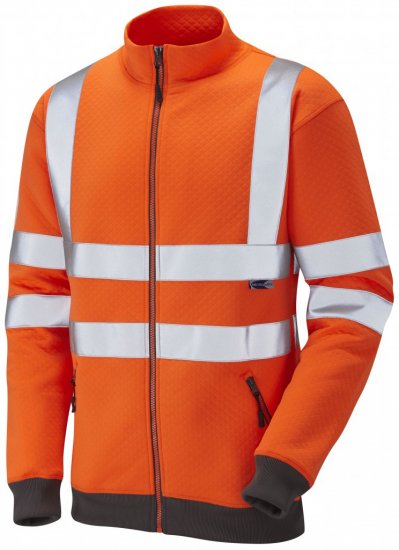 Leo Libbaton Track Top Hi-Vis Orange - Haine de lucru - Haine de lucru Bărbați Mărimi Mari