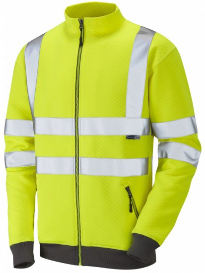 Leo Libbaton Track Top Hi-Vis Yellow - Haine de lucru - Haine de lucru Bărbați Mărimi Mari
