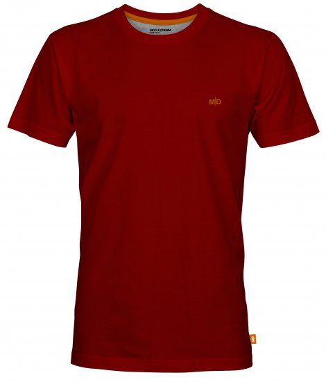 Motley Denim Stockholm T-shirt Red - Tricouri - Tricouri Bărbați Mărimi Mari