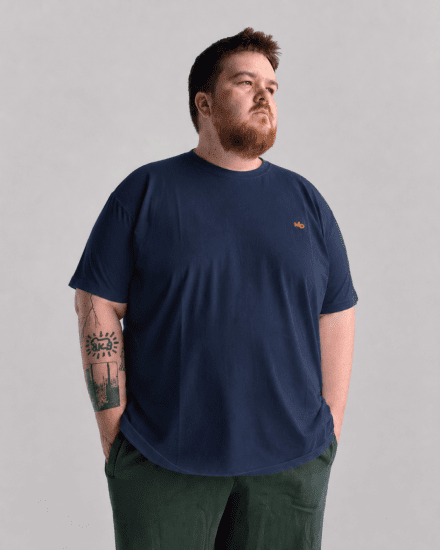 Motley Denim Stockholm T-shirt Dark Indigo - Tricouri - Tricouri Bărbați Mărimi Mari