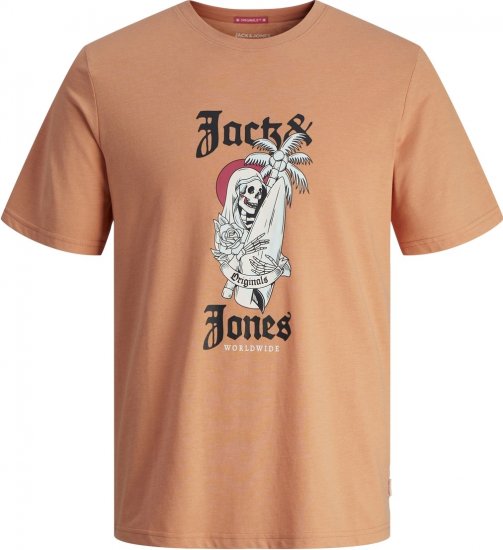 Jack & Jones JORCOCONUT T-shirt Canyon Sunset - Tricouri - Tricouri Bărbați Mărimi Mari