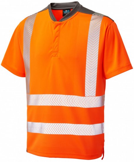 Leo Putsborough COOLMAX® Performance T-Shirt Hi-Vis Orange - Haine de lucru - Haine de lucru Bărbați Mărimi Mari