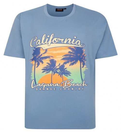 Espionage T425 Laguna Beach Tricou imprimat albastru - Tricouri - Tricouri Bărbați Mărimi Mari