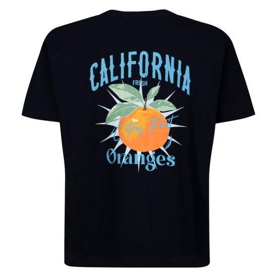 Espionage T449 California Oranges Tricou imprimat albastru marin - Tricouri - Tricouri Bărbați Mărimi Mari