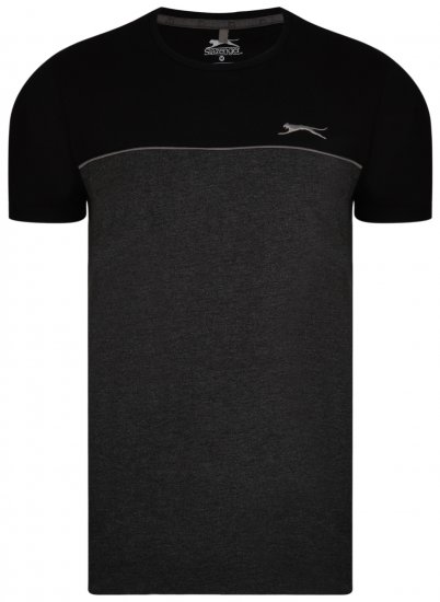 Slazenger Tarique T-shirt Black - Tricouri - Tricouri Bărbați Mărimi Mari