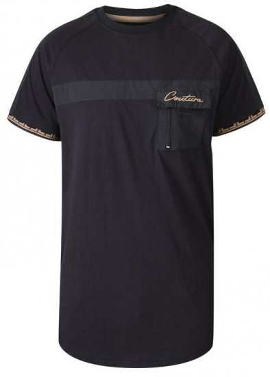 D555 Thor Couture Raglan Sleeve Black - Tricouri - Tricouri Bărbați Mărimi Mari