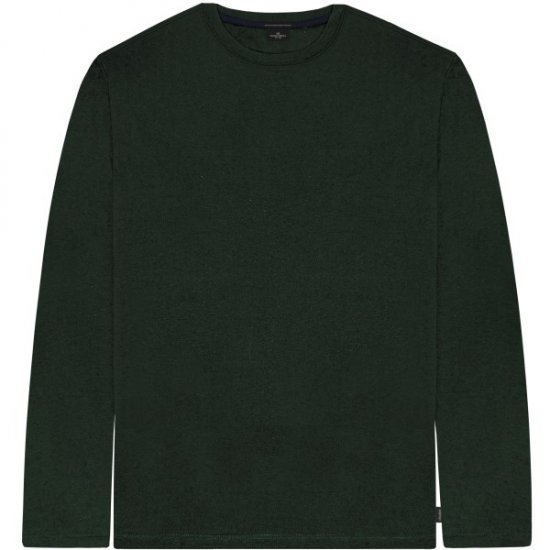 Double Outfitters TS-9170 Long Sleeve T-Shirt Forest Green - Tricouri - Tricouri Bărbați Mărimi Mari