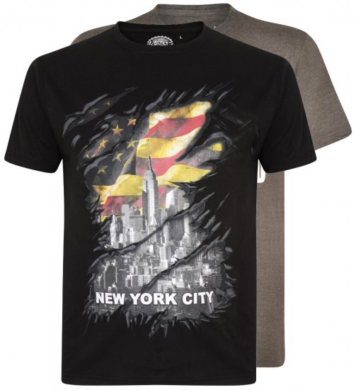 Kam Jeans 5312 T-shirt 2-pack - Tricouri - Tricouri Bărbați Mărimi Mari