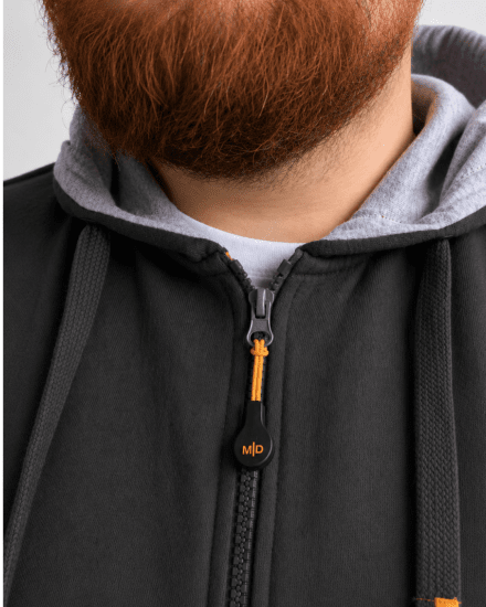 Motley Denim Copenhagen Hoodie Charcoal - Pulovere & hanorace - Pulovere & Hanorace Bărbați Mărimi Mari