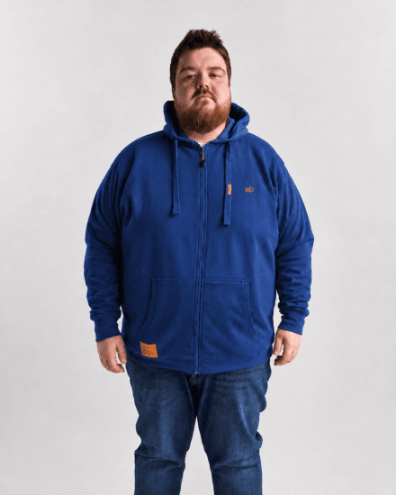 Motley Denim Copenhagen Hoodie Royal Blue - Pulovere & hanorace - Pulovere & Hanorace Bărbați Mărimi Mari