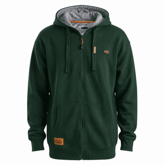 Motley Denim Copenhagen Hoodie Racing Green - Pulovere & hanorace - Pulovere & Hanorace Bărbați Mărimi Mari