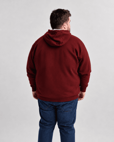 Motley Denim Copenhagen Hoodie Red - Pulovere & hanorace - Pulovere & Hanorace Bărbați Mărimi Mari