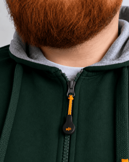 Motley Denim Copenhagen Hoodie Racing Green - Pulovere & hanorace - Pulovere & Hanorace Bărbați Mărimi Mari