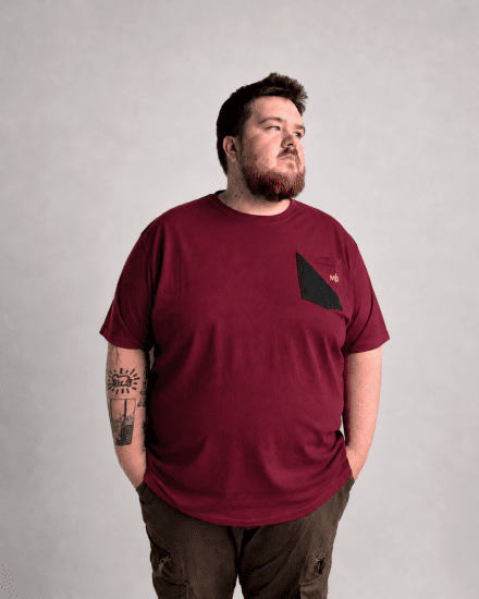 Motley Denim Milan Tricou Roșu - Tricouri - Tricouri Bărbați Mărimi Mari