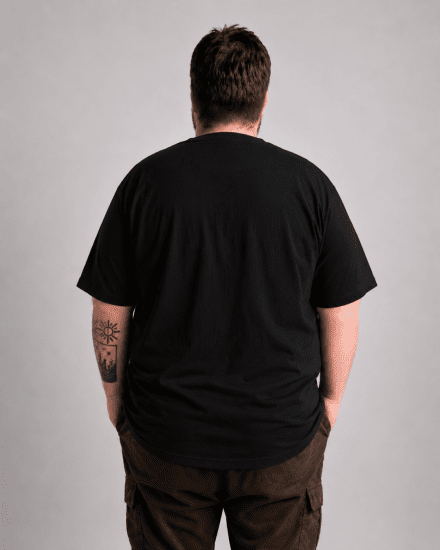 Motley Denim Milan Tricou Negru - Tricouri - Tricouri Bărbați Mărimi Mari