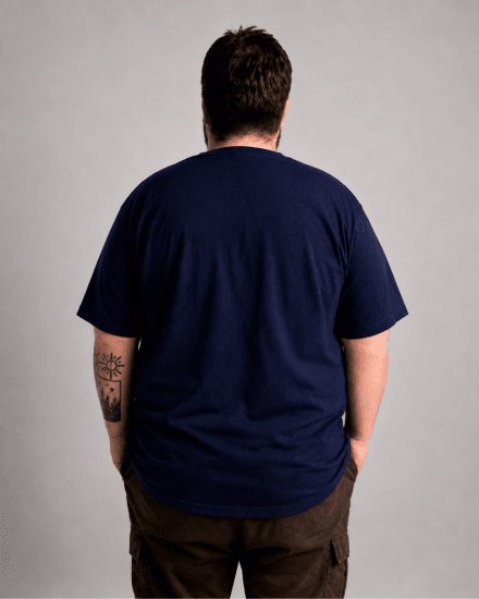 Motley Denim Milan Tricou Bleumarin - Tricouri - Tricouri Bărbați Mărimi Mari