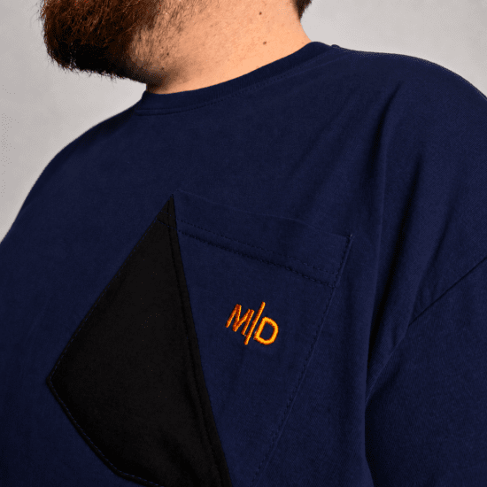 Motley Denim Milan Tricou Bleumarin - Tricouri - Tricouri Bărbați Mărimi Mari