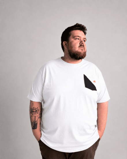Motley Denim Milan Tricou Alb - Tricouri - Tricouri Bărbați Mărimi Mari