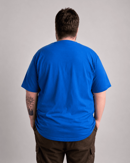 Motley Denim Milan Tricou Albastru regal - Tricouri - Tricouri Bărbați Mărimi Mari