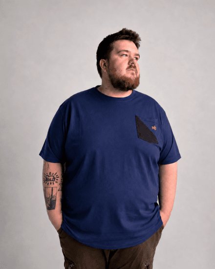 Motley Denim Milan Tricou Indigo închis - Tricouri - Tricouri Bărbați Mărimi Mari