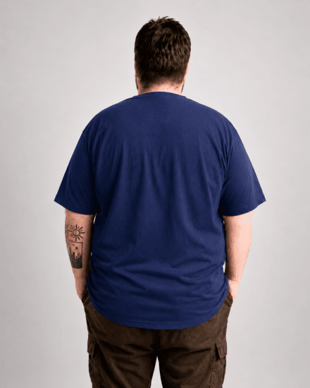 Motley Denim Milan Tricou Indigo închis - Tricouri - Tricouri Bărbați Mărimi Mari
