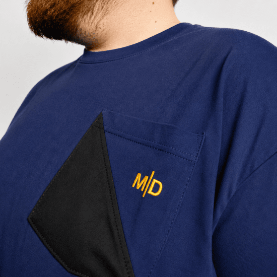 Motley Denim Milan Tricou Indigo închis - Tricouri - Tricouri Bărbați Mărimi Mari