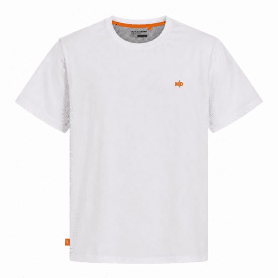 Motley Denim Stockholm T-shirt White - Tricouri - Tricouri Bărbați Mărimi Mari