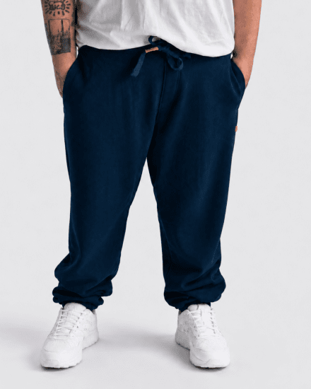 Motley Denim Berlin Sweatpants Dark Indigo - Pantaloni trening - Pantaloni Trening Bărbați Mărimi Mari
