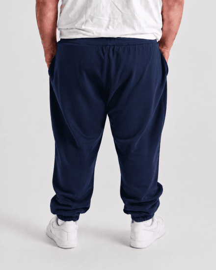 Motley Denim Berlin Sweatpants Dark Indigo - Pantaloni trening - Pantaloni Trening Bărbați Mărimi Mari