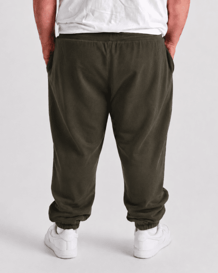 Motley Denim Berlin Sweatpants Dark Khaki - Pantaloni trening - Pantaloni Trening Bărbați Mărimi Mari