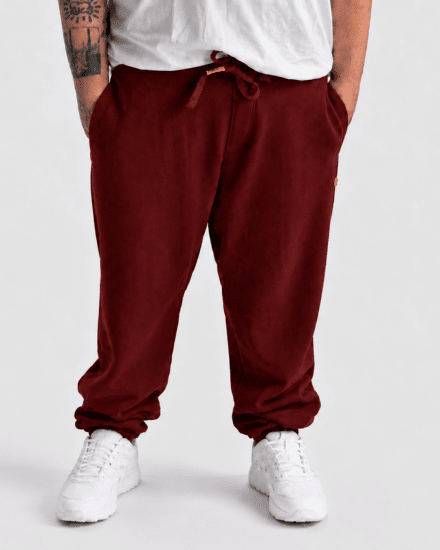 Motley Denim Berlin Sweatpants Red - Pantaloni trening - Pantaloni Trening Bărbați Mărimi Mari