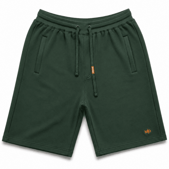 Motley Denim Paris Sweatshorts Racing Green - Pantaloni trening - Pantaloni Trening Bărbați Mărimi Mari