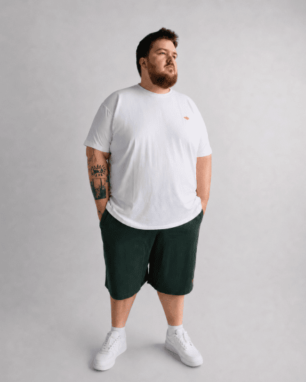 Motley Denim Paris Sweatshorts Racing Green - Pantaloni trening - Pantaloni Trening Bărbați Mărimi Mari