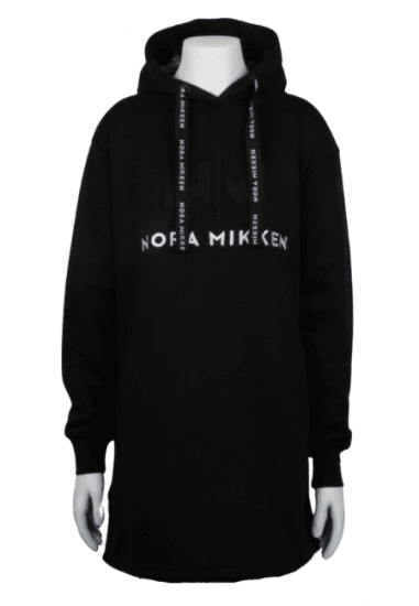 Nora Mikken KADRI Long Hoodie Black - Pulovere & hanorace - 