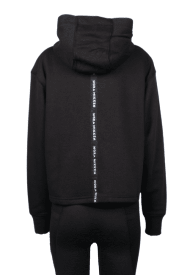 Nora Mikken GERTRUD Cropped Hoodie Black - Pulovere & hanorace - 