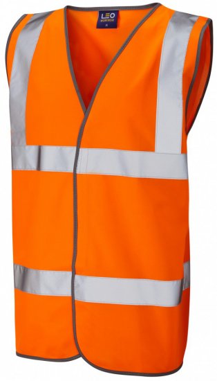 Leo Tarka Waistcoat Hi-Vis Orange - Haine de lucru - Haine de lucru Bărbați Mărimi Mari