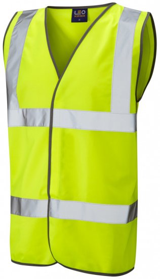 Leo Tarka Waistcoat Hi-Vis Yellow - Haine de lucru - Haine de lucru Bărbați Mărimi Mari